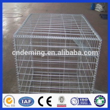 Factory supply galvanized square welded gabion box,caged wall stone